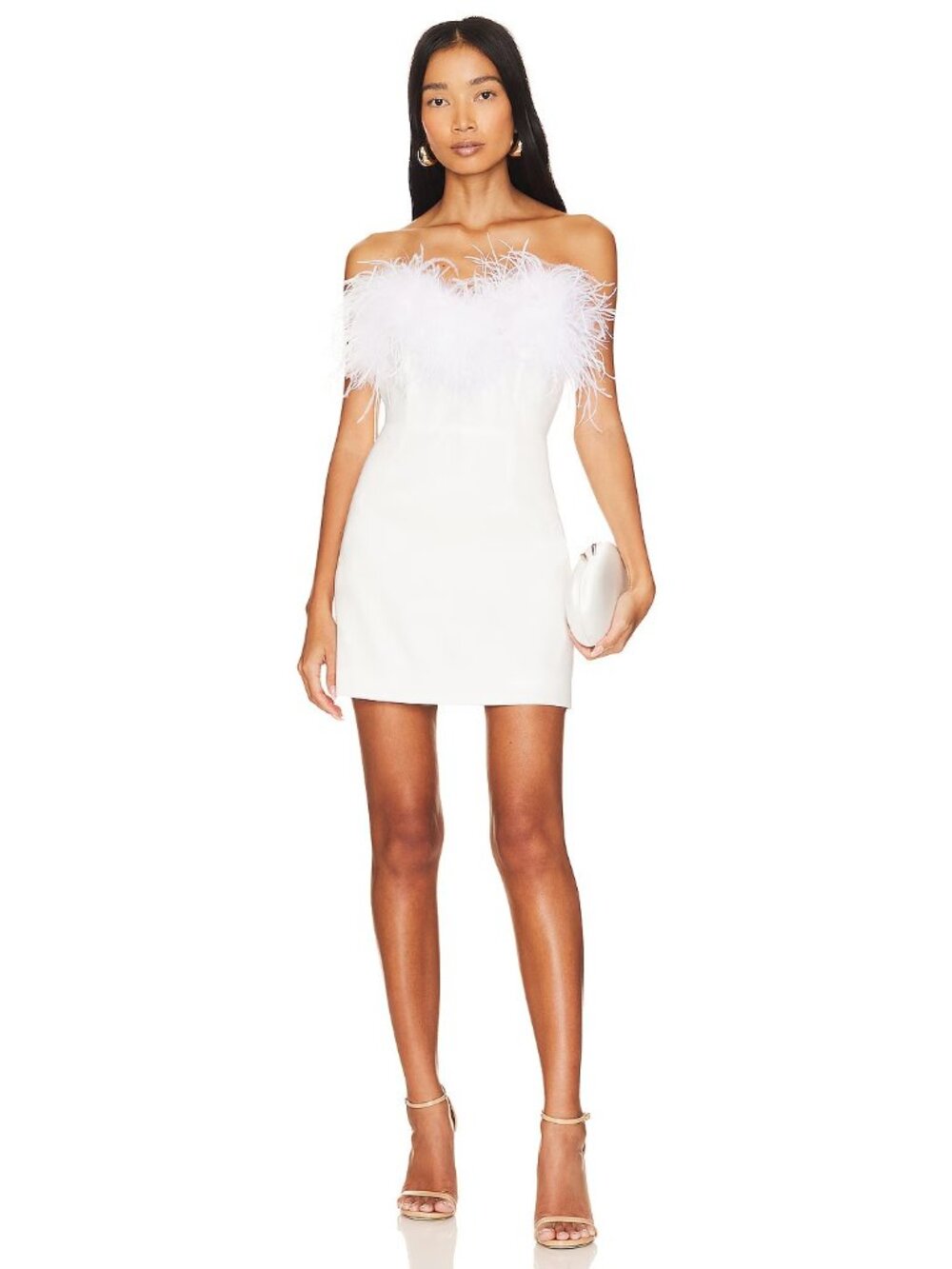Line & Dot Amor Mini Dress in Off White